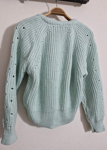 Pastel Renkli Örgü Kadın Kazak - Görsel 7