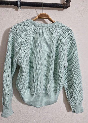 Pastel Renkli Örgü Kadın Kazak - Görsel 8