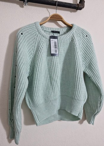 Pastel Renkli Örgü Kadın Kazak - Görsel 4