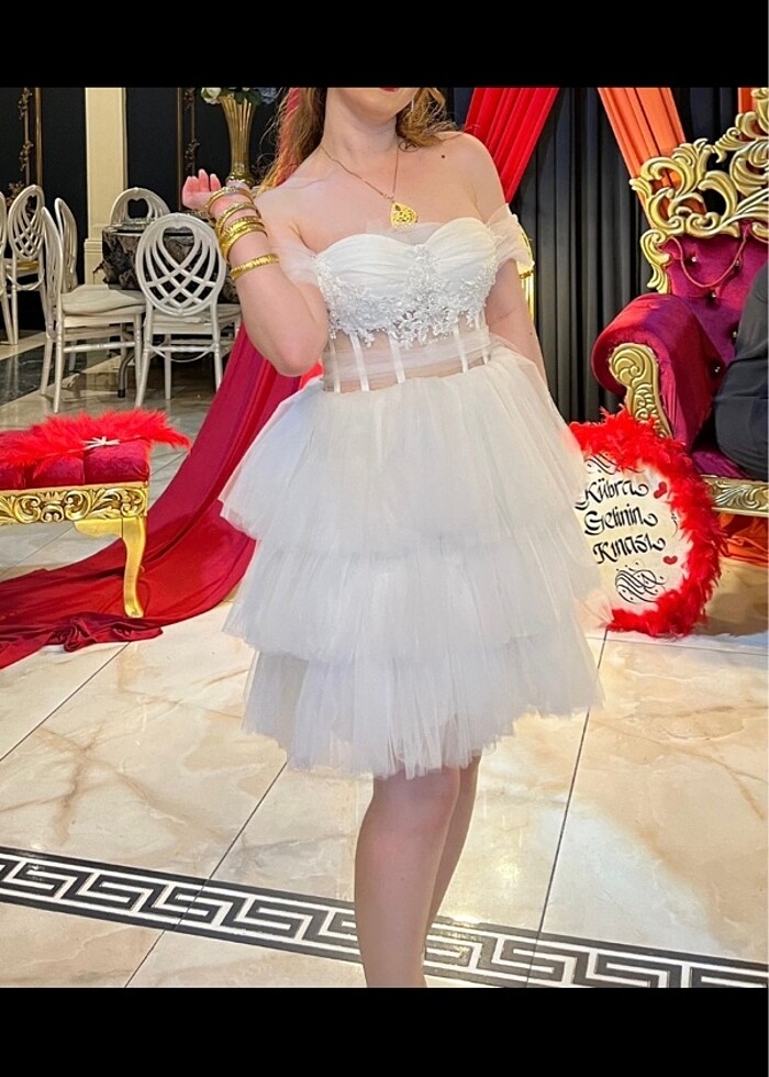 After mini gelinlik - Görsel 2