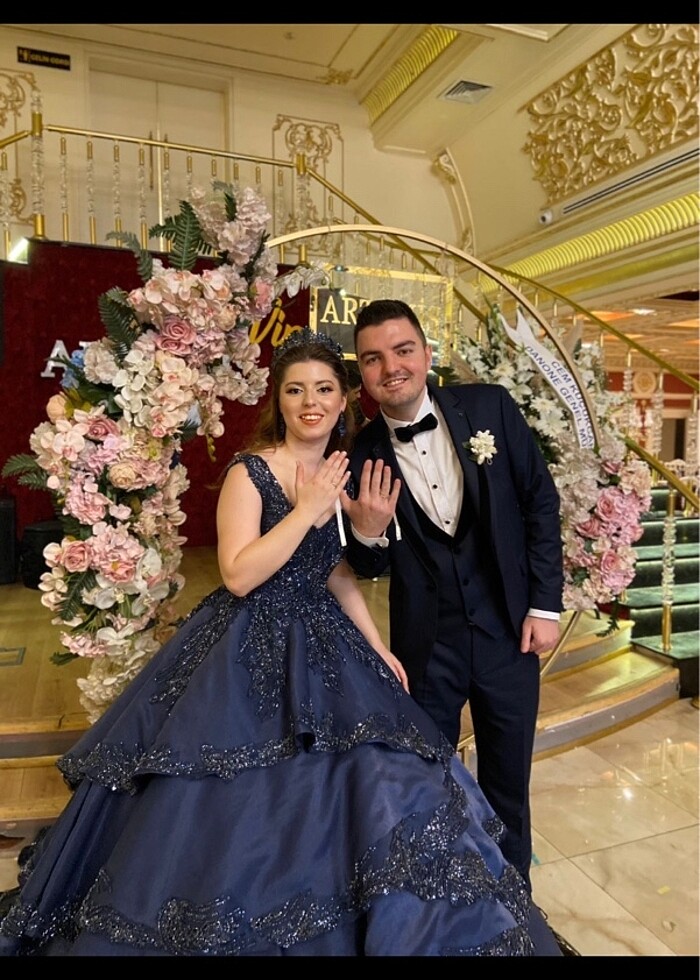 Nişan tacı ve küpesi - Görsel 3