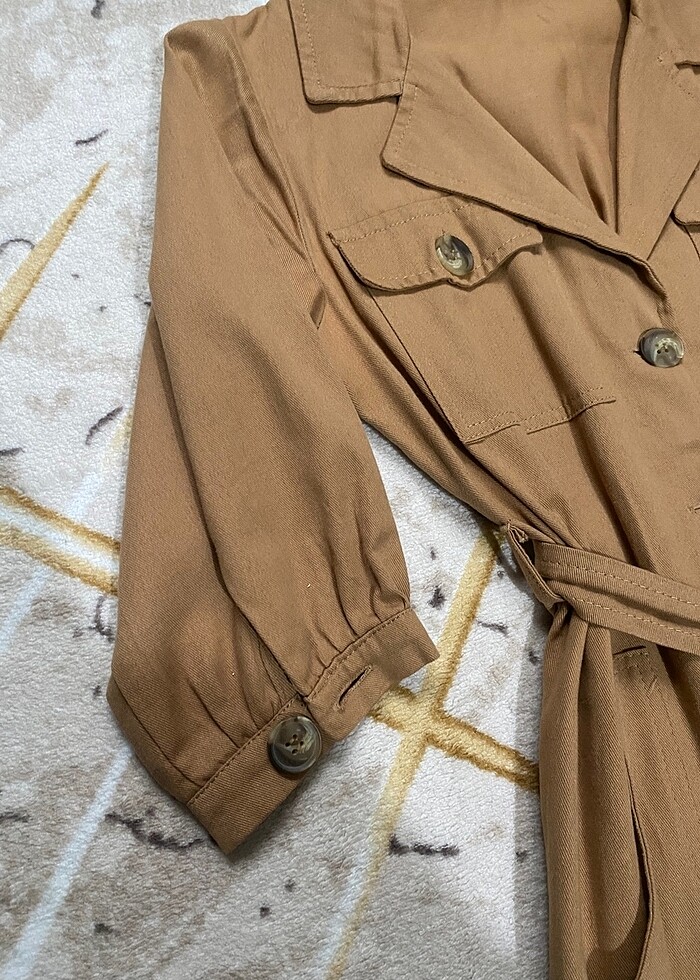 düğmeli kalem elbise - Görsel 3