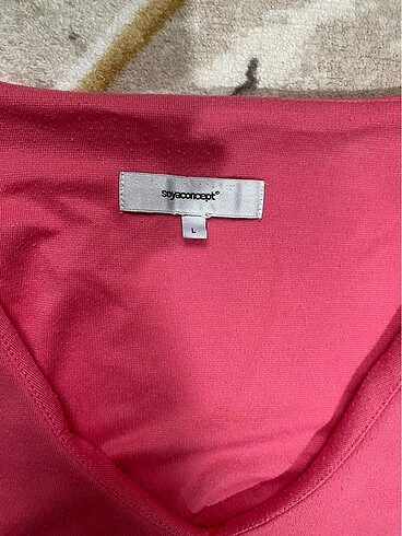 pembe triko elbise - Görsel 3