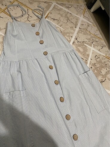 düğmeli elbise - Görsel 2