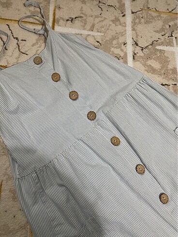 düğmeli elbise - Görsel 3