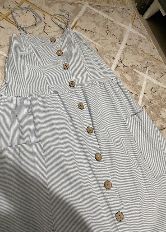 düğmeli elbise - Görsel 2