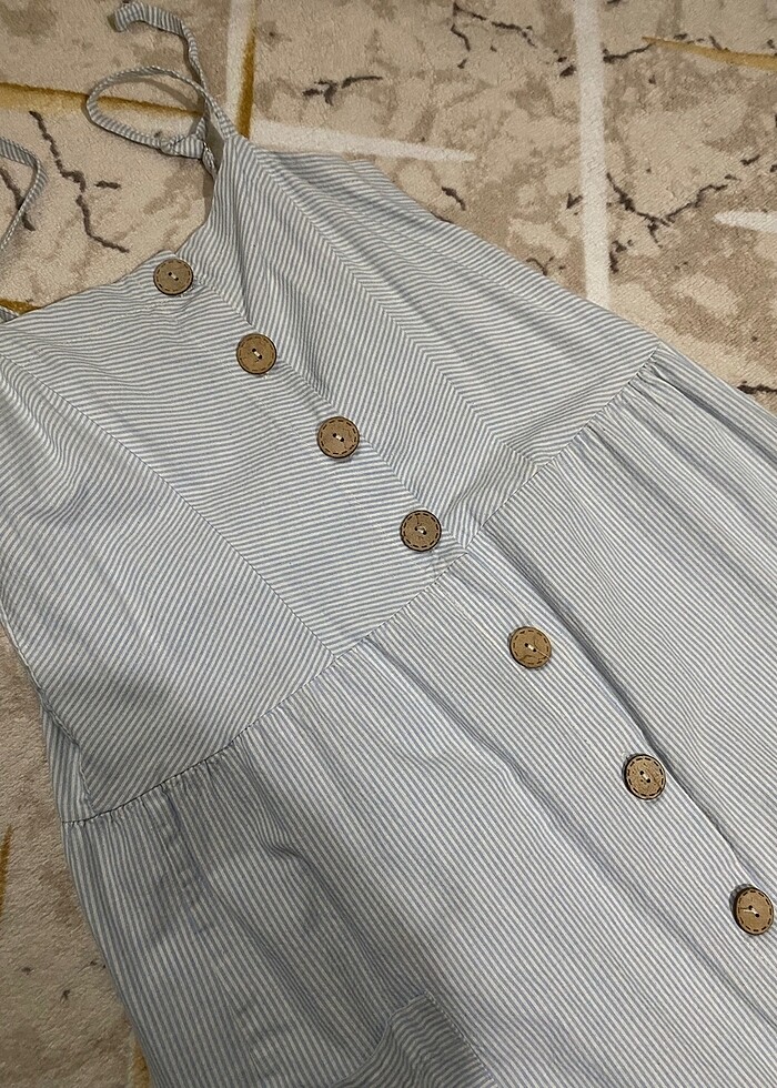 düğmeli elbise - Görsel 3