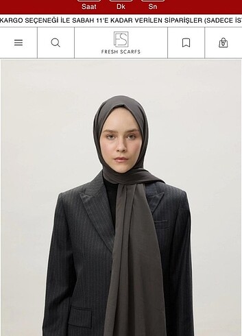 Fresh Scarfs füme şal