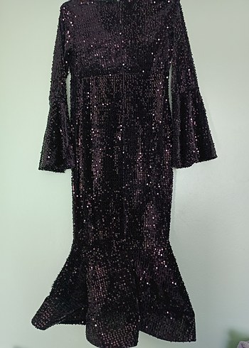 Siyah Balık Model Abiye Elbise - Görsel 2