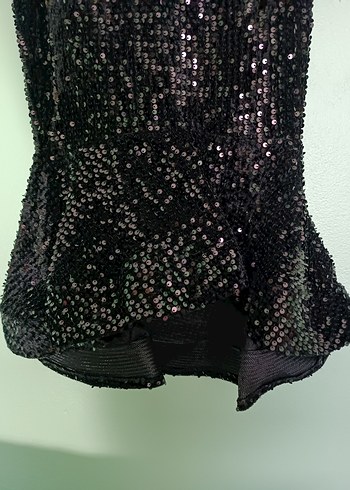 Siyah Balık Model Abiye Elbise - Görsel 3