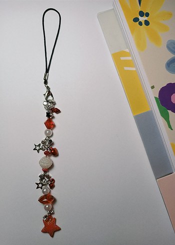 Kırmızı Konsept Telefon Charmı - Görsel 3