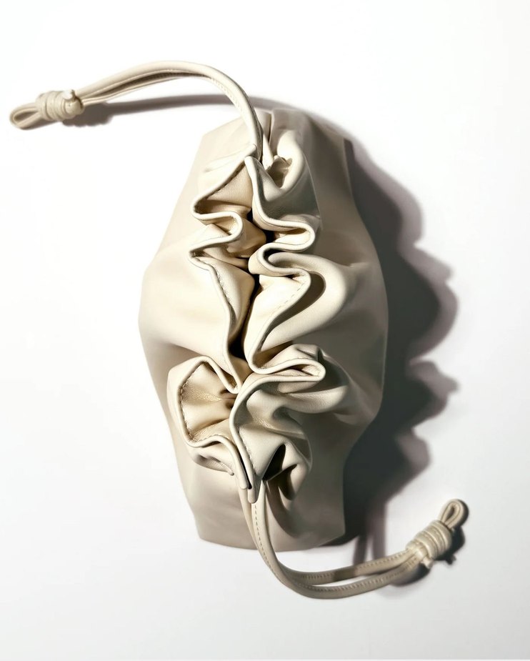 Patrick Ta Beyaz Deri Makyaj Çantası - Görsel 2