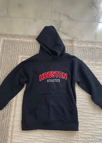 Lacivert kapüşonlu sweatshirt