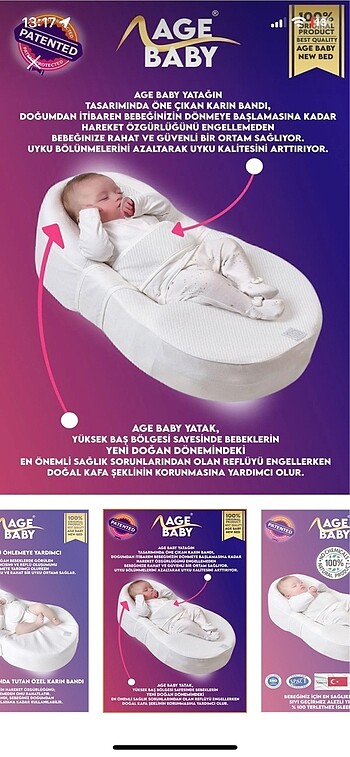  Beden Bebek reflü yatağı