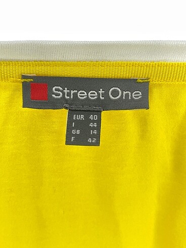 40 Beden sarı Renk StreetOne Bluz %70 İndirimli.
