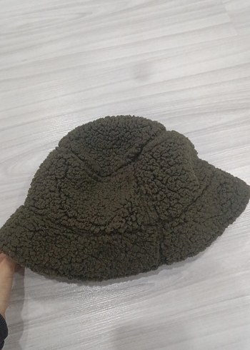 yeşil Kürklü Kadın Şapka - Görsel 3