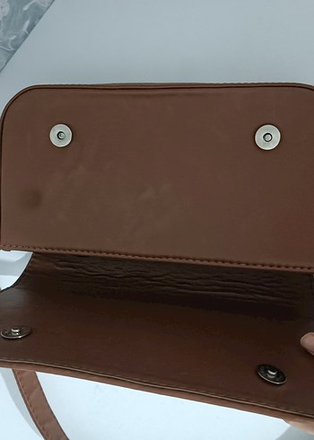 Bej Deri Kadın Çanta Tokalı - Görsel 3