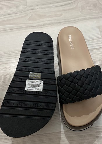 Nine West Nine West Kadın Kahverengi Örgü Terlik