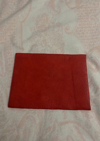 Kırmızı Deri Kadın Portföy Çanta - Görsel 3