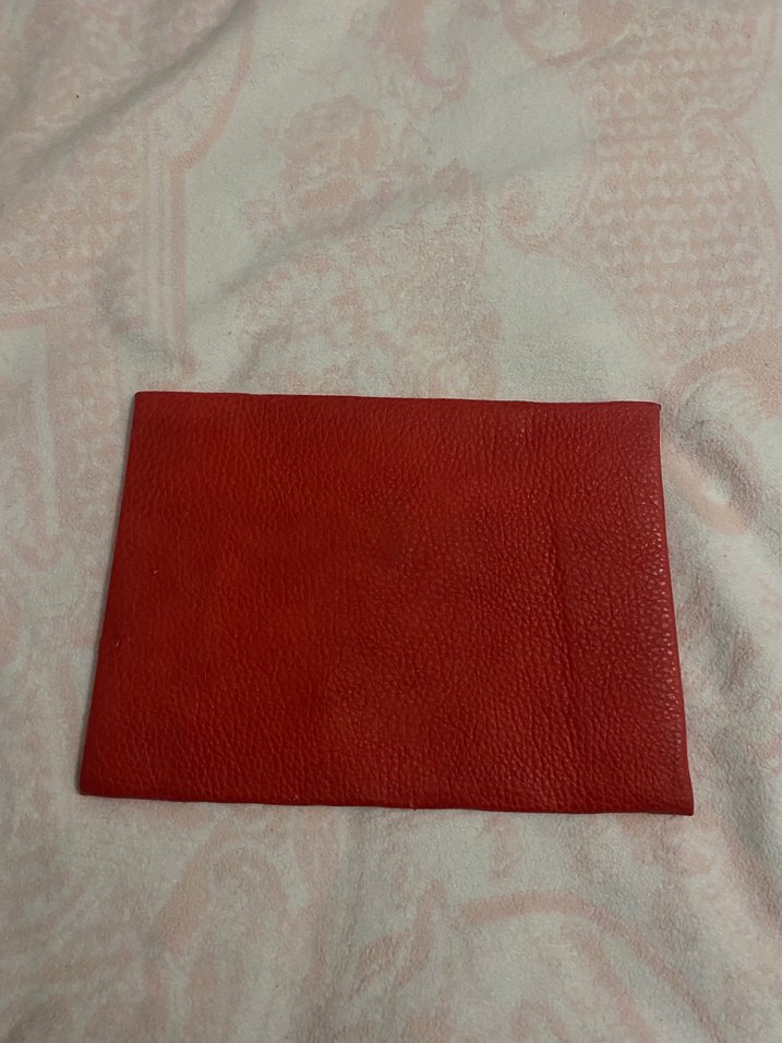 Kırmızı Deri Kadın Portföy Çanta - Görsel 3