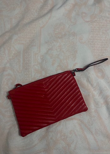 Kırmızı Parlak Deri Kadın Çanta - Görsel 3
