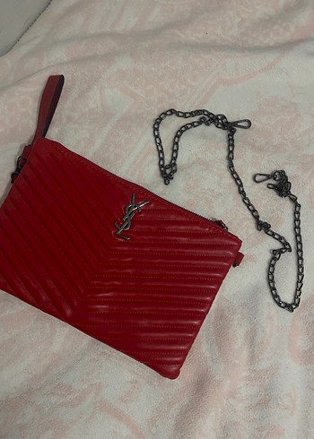 Kırmızı Parlak Deri Kadın Çanta - Görsel 2