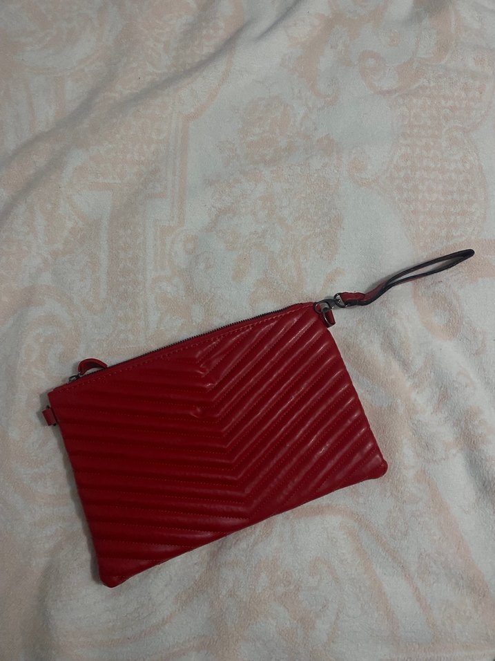 Kırmızı Parlak Deri Kadın Çanta - Görsel 3