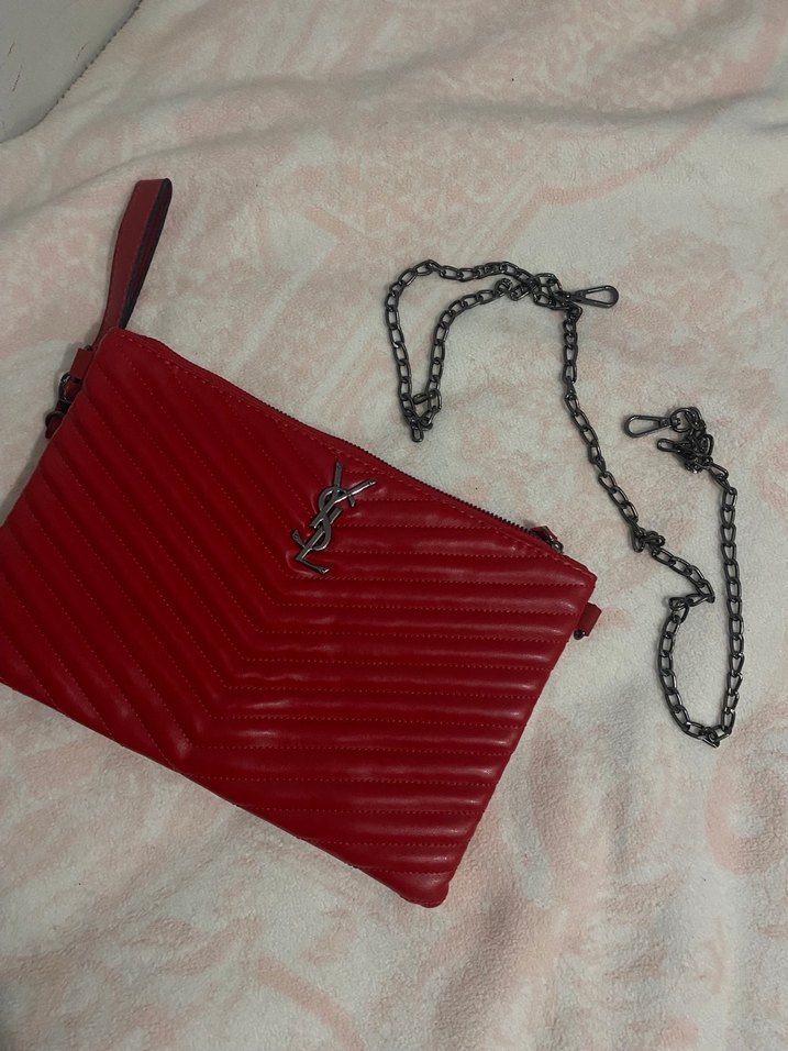 Kırmızı Parlak Deri Kadın Çanta - Görsel 2