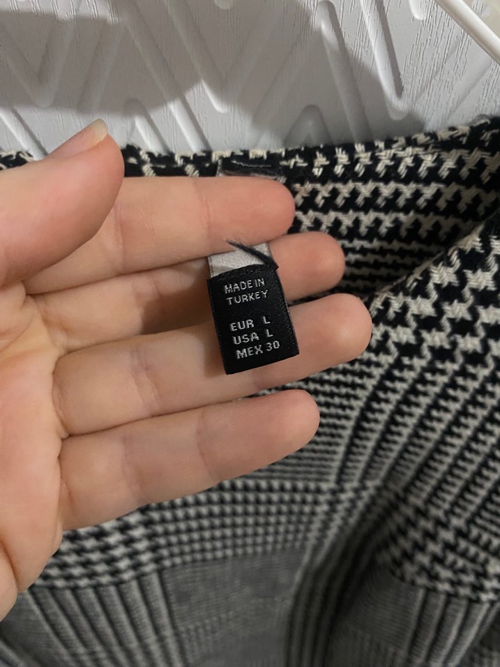 Gri Kareli Midi Elbise Uzun Kollu - Görsel 2