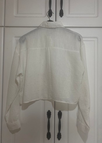 Krop gömlek etiketlı yeni - Görsel 3