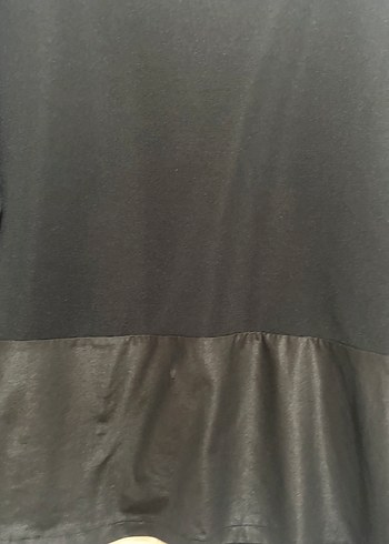 Siyah Kadın Uzun Kollu Salaş Bluz - Görsel 2