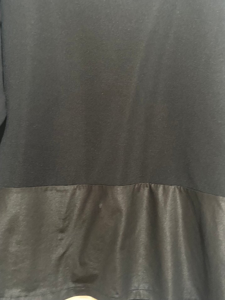 Siyah Kadın Uzun Kollu Salaş Bluz - Görsel 2