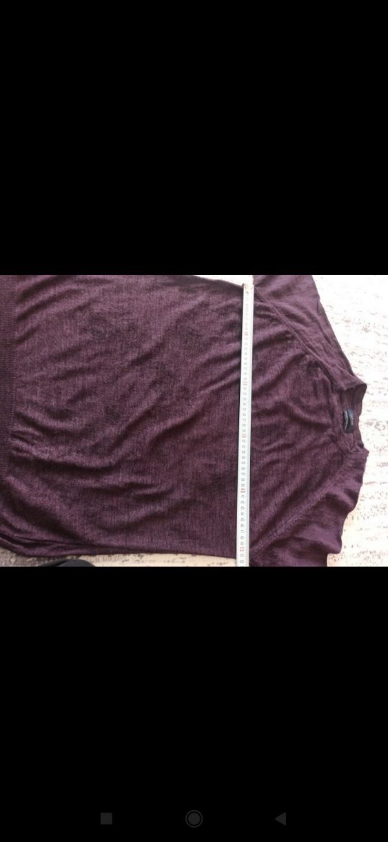 Mor Uzun Kollu Erkek Keten Triko Kazak - Görsel 3