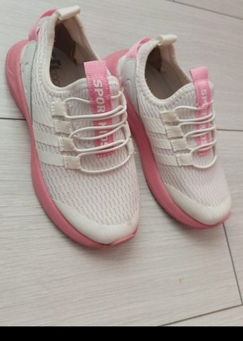 Pembe Bağcıklı Kiz çocuk Spor Ayakkabı - Görsel 4