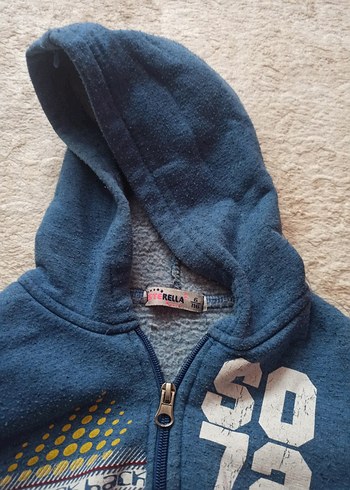 Mavi Fermuarlı Erkek Sweatshirt - Görsel 3