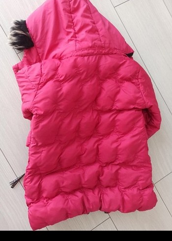 kız çocuk pembe mont - Görsel 2