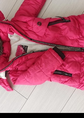 kız çocuk pembe mont - Görsel 3