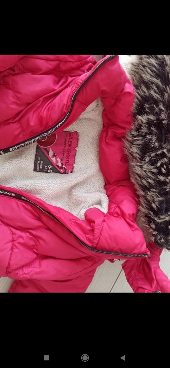 kız çocuk pembe mont - Görsel 4