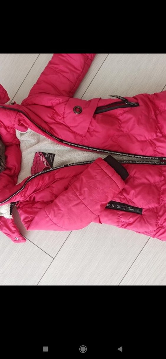 kız çocuk pembe mont - Görsel 3