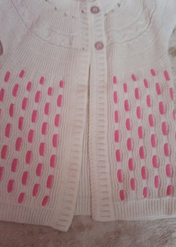 Kız Çocuk Triko Kolsuz Hırka - Görsel 4