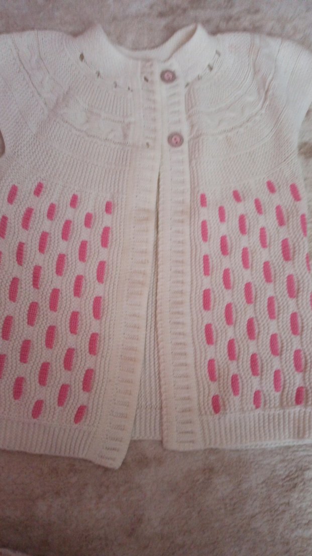 Kız Çocuk Triko Kolsuz Hırka - Görsel 4