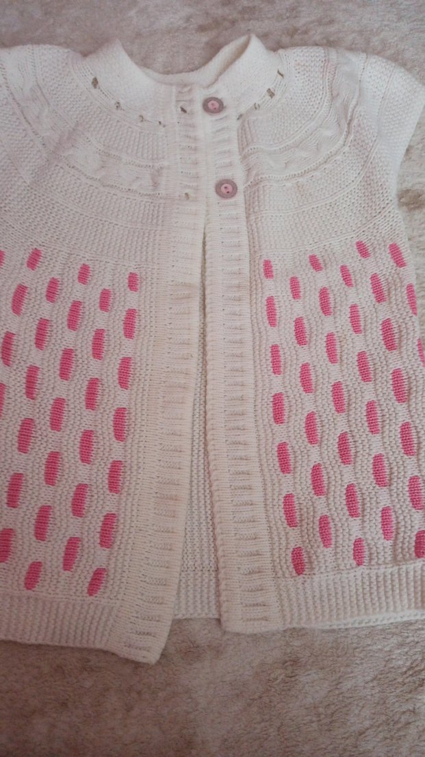 Kız Çocuk Triko Kolsuz Hırka - Görsel 2