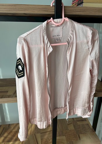 Pembe Düğmeli Midi Kadın Ceket