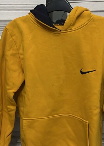 Sarı Kapüşonlu Kadın Sweatshirt - Görsel 2