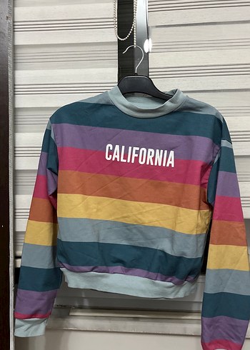 Çok Renkli Uzun Kollu Kadın Sweatshirt - Görsel 2