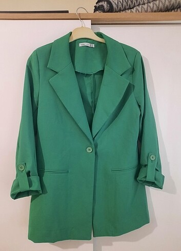 Yeşil blazer ceket 