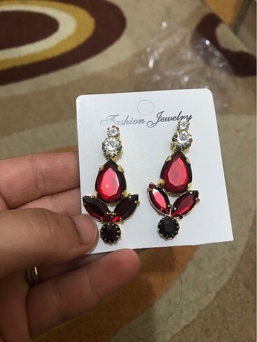  Beden bordo Renk Kına tacı ve küpeler