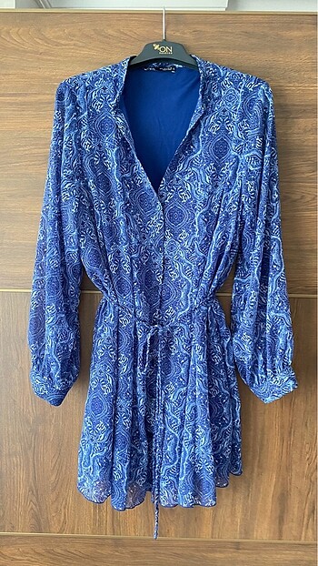 l Beden Zara gömlek elbise kimono