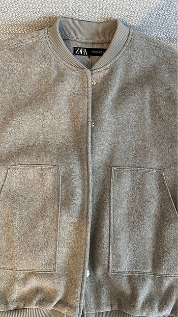 xs Beden gri Renk Oversize Bomber Ceket