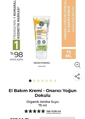  Beden Onarıcı el kremi 
